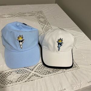 GOAT 2 for 1 Hats - Light Blue and White